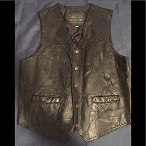 🔥Italian Stone  Leather Vest